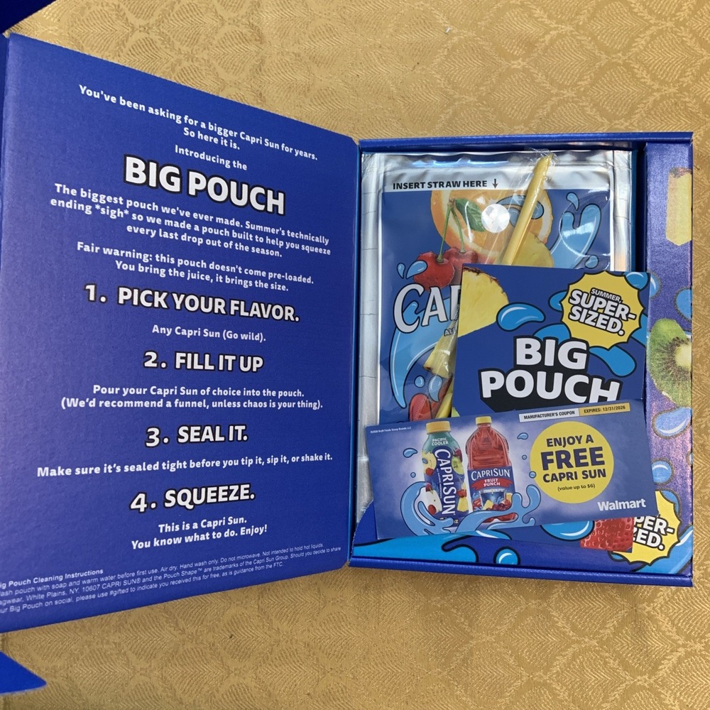 Capri Sun Big Pouch Limited Edition Oversized Drink Pouch 2026 IN HAND